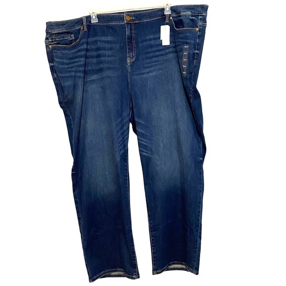 Lane Bryant High Rise Straight Leg Jeans Womens 38/40 Flex Magic Waistband Plus - Picture 2 of 7